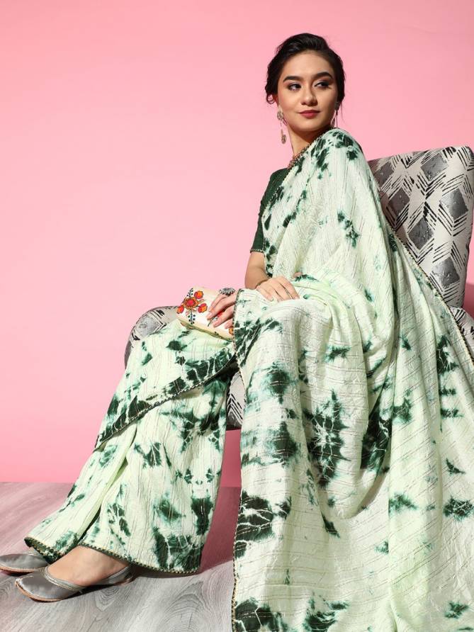 Lihaz 5 Regular Wear Silk Blend Printed Designer Saree Collection